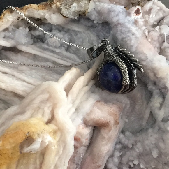 Lapis Lazuli Sphere in Dragons Claw - Picture 6 of 8